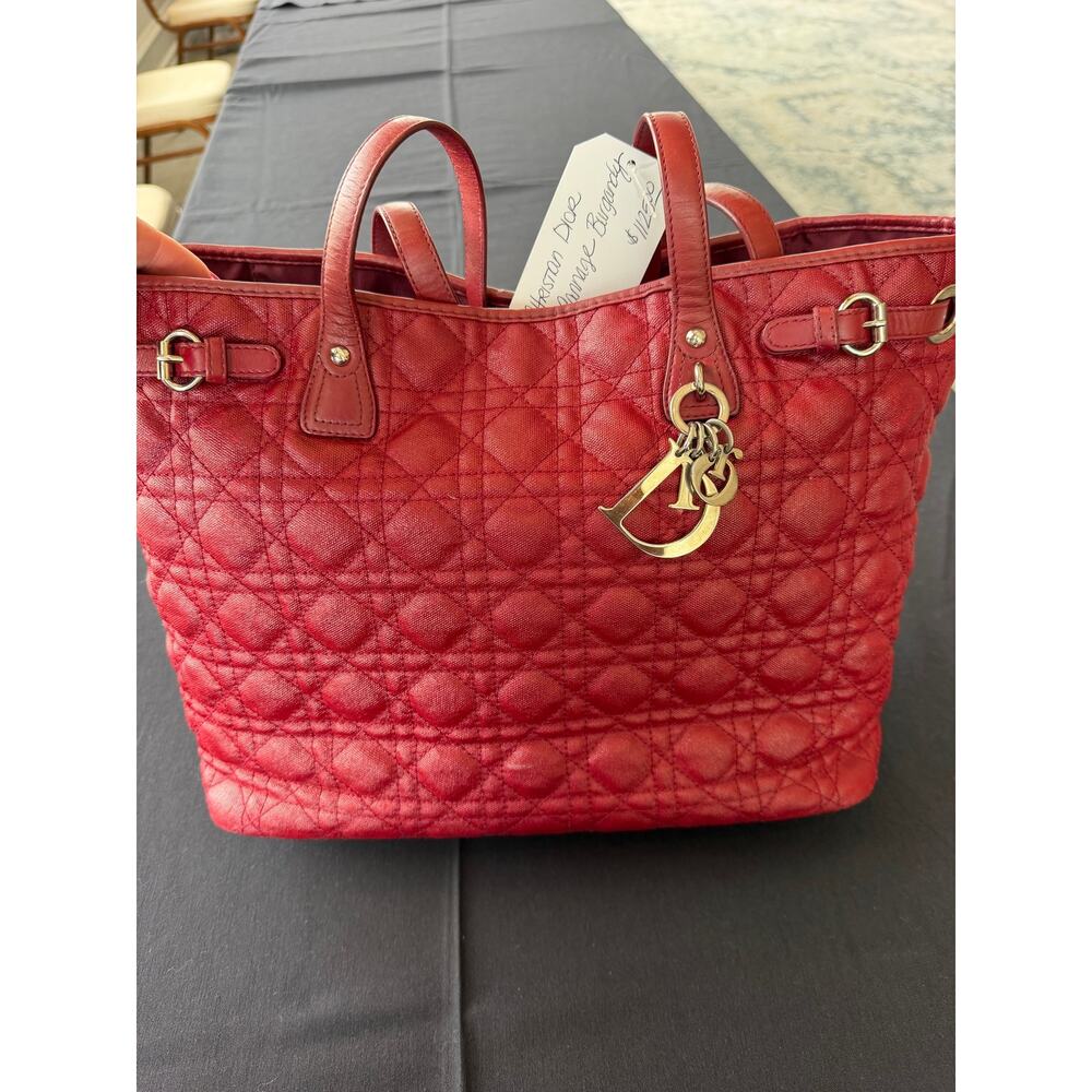 Christian Dior Burgandy Cannage EUC with COA - Picture 8 of 9